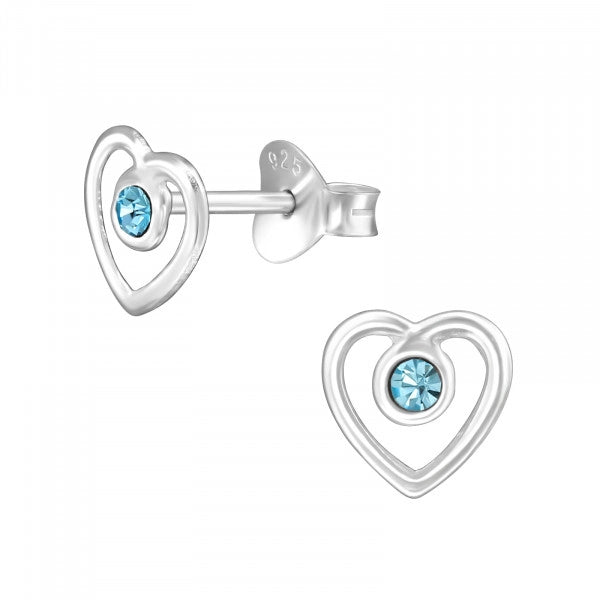 Sterling Silver Open Heart Stud Earrings – Light, Sweet &amp; Everyday