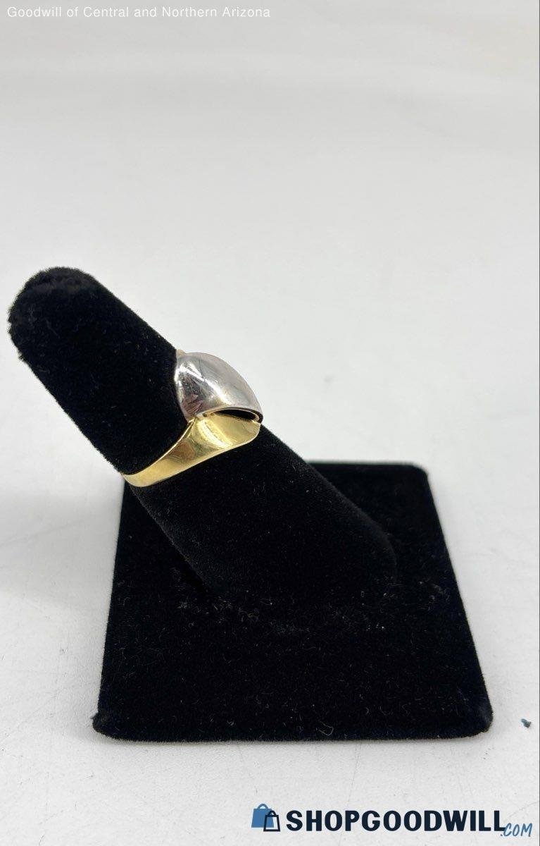 The Orbit 18K multi-tone gold ring — real side profile