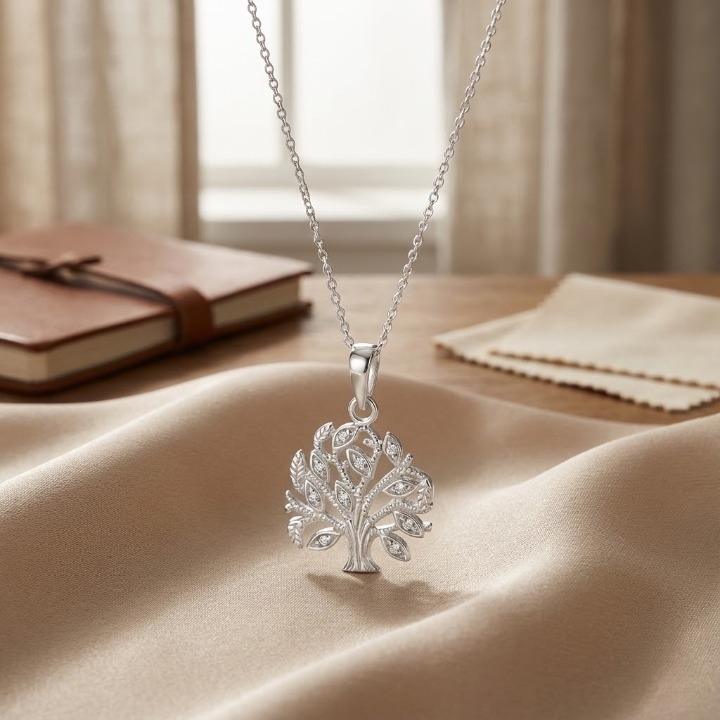 Sterling Silver Tree of Life Necklace – Symbolic, Elegant & Timeless (18″ / 20″ / 22″)