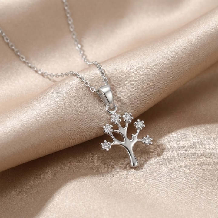 Sterling Silver Blossom Tree Necklace – Light, Delicate &amp; Meaningful (18″ / 20″ / 22″)