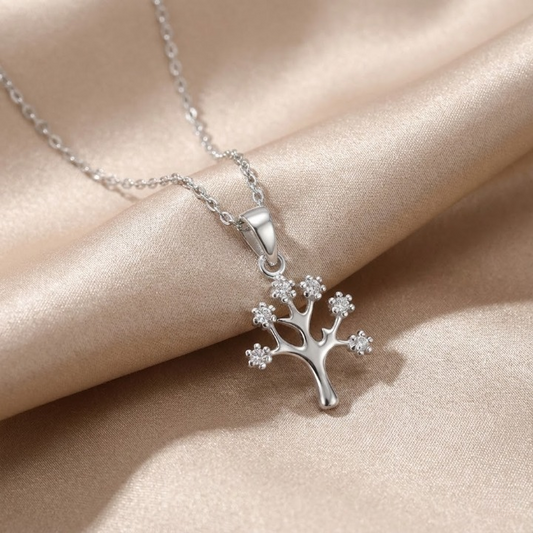 Sterling Silver Blossom Tree Necklace – Light, Delicate &amp; Meaningful (18″ / 20″ / 22″)